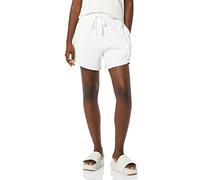 rare/self All-Gender Exposed Seams Ribbed Shorts, White, 5