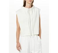 rare/self All-Gender Terry Knit Zip Front Vest, Coconut Milk, 2