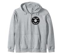 Rare Soul 45 RPM Vinyl Black Label DJ Graphic Zip Hoodie