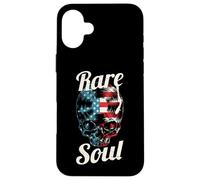 Rare Soul Music Vintage USA Flag DJ Turntable Vinyl Skull Case for iPhone 16 Plus