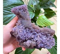 Rare! Top Natural Grape Agate Crystal Quartz Specimen Reiki Decoration wuguitingsm (Size : 300-350g)