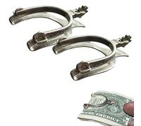 Rare Vintage Western Spurs Sterling Silver Money Clip, Personalized Metal Engraved Money Clip, Horse Riding Accessories, Accessory Gift for Men, Husband, Father (2pcs)