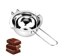 Rarihem Chocolate Bain Marie Pan 400 ml, Stainless Steel Bain Marie Pot for Melting Chocolate or Butter