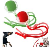 RARIHUOZY Interactive Cat Toy Electric Automatic Toys For Indoor Cats,Interactive Dog Cat Smart Ball Toy Cat Toy 360° Smart Automatic Rolling Large Small Cats & Dogs Pet Ball (Red&Green)