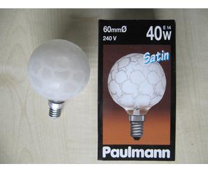 Rarity - Paulmann Mini - Globe Lamp E14 40W G60 Crocodile Ice Frosted 143.49