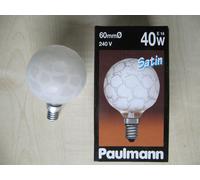 Rarity - Paulmann Mini - Globe Lamp E14 40W G60 Crocodile Ice Satin 143.49 [EEK: G]