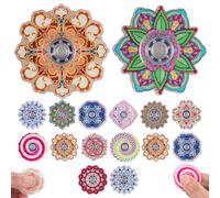 RARITYLL 30 Pcs Retro Fidget Spinners Bulk, Mini Sensory Fidget Toys for Kids Party Bag Fillers, Pass the Parcel Prizes, Classroom Rewards, Treasure Box Toys, Lucky Dip Prizes for Children
