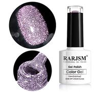 RARJSM Glitter Gel Nail Polish Purple Pink Sparkle Nail Gel Varnish Requires Drying Under UV LED Lamp for Women Spring Summer Nail Beauty Art Design Salon DIY Home 1Piece 7.5ML