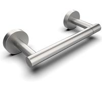 RARXTR Brushed Toilet Paper Holder SUS304 Stainless Steel Double Post Pivoting Toilet Paper Roll Holder Wall Mounted Toilet Tissue Holder for Bathroom RV