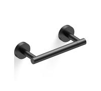 RARXTR Matte Black Toilet Paper Holder SUS304 Stainless Steel Double Post Pivoting Toilet Paper Roll Holder Wall Mounted Toilet Tissue Holder for Bathroom RV