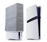 Raryars Dust Cover for PS5 Pro Dust Protector Custom Designed for Playstation 5 Pro Console Disc Edition & Digital Edition with Thick Cotton Precision Cut Easy Access Cable Port(Vertical Position)
