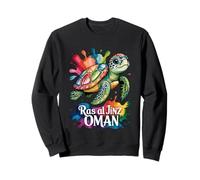 Ras Al Jinz, Oman Sea Turtle Paint Splatter Souvenir Art Sweatshirt