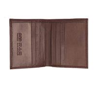 RAS WALLETS Mens RFID Safe Soft Genuine Leather Credit Card and Banknote Pocket Slimline Wallet 122 (Brown)
