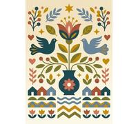 Rasa Paper Co. Indian Art Series: Folk Art Inspired Journal: 100 Pages, 7 x 10 inch size, Lined Notebook for Journaling and Mindful Writing