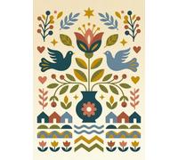 Rasa Paper Co. Indian Art Series: Folk Art Inspired Journal: 200 Pages, 7 x 10 inch size, Lined Notebook for Journaling and Mindful Writing