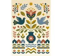 Rasa Paper Co. Indian Art Series: Folk Art Inspired Journal: 200 Pages, 7 x 10 inch size, Lined Notebook for Journaling and Mindful Writing