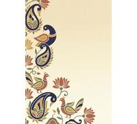 Rasa Paper Co. Indian Art Series: Kalamkari Art Inspired Journal: 100 Pages, 7 x 10 inch size, Lined Notebook for Journaling and Mindful Writing