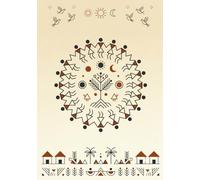 Rasa Paper Co. Indian Art Series: Warli Art Inspired Journal: 200 Pages, 7 x 10 inch size, Lined Notebook for Journaling and Mindful Writing