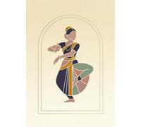 Rasa Paper Co. Indian Classical Dance Series: Bharatanatyam Inspired Journal: 200 Pages, 7 x 10 inch size, Lined Notebook for Journaling, Mindful Writing and Creative Thoughts