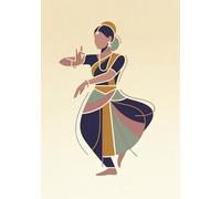 Rasa Paper Co. Indian Classical Dance Series: Bharatanatyam Inspired Journal: 200 Pages, 7 x 10 inch size, Lined Notebook for Journaling, Mindful Writing and Creative Thoughts