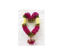 Rasakraft Garland Artificial Mala for God Photo Frame Home Decoration Multipurpose (Assorted Colour) (Purple)