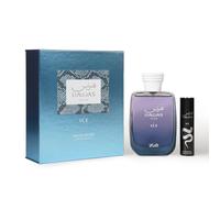 Rasasi Hawas Ice Eau De Parfum 100ml & 8ml Mini Travel Gift Set | Fresh Cool Aquatic Scent For Men - Apple, Sicilian Bergamot, Italian Lemon, Star Anise, All-Day Lasting Power