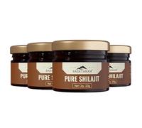 Rasayanam Pure Himalayan Shilajit/Shilajeet Resin | From Gilgit Mountains | Tested for Safety | Natural source of Fulvic Acid - (Pack of 4; 20g each)
