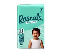 Rascals Premium Baby Diapers - Comfortable & Leak-Proof Diaper for Babies 17+ kg - Soft & Gentle Diapers Size 7 - Pack of 26 Count