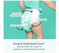 Rascals Premium Nappies with Hydrolock Core™, Size 4, 36 Count, Triple Leak Protection, 12 Hour Protection, Stretchy High-Back Waistband™, Dermatologically Tested