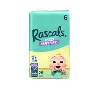 Rascals Premium Nappy Pants 6 15 - 20kg, 26 pants