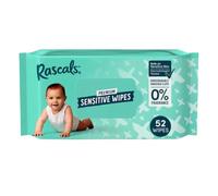 Rascals Premium Sensitive Baby Wipes (1x Pack (Each Pack 52 Wipes))