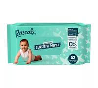Rascals Premium Sensitive Baby Wipes, Fragrance Free, Hypoallergenic, 52 Count