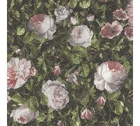 Rasch 278316 Floral Wallpaper with Roses in Light Pink 10.05 m x 0.53 m (L x W)