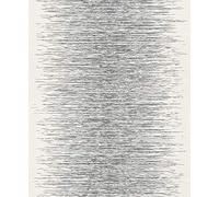 Rasch 413809 - White Non-Woven Wallpaper in 3D Look, with Fine Lines in Metallic Silver and Grey - 10.05 m x 53 cm (L x W)