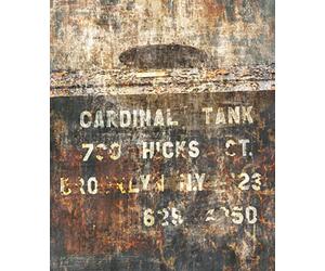 Rasch 429794 Photo Wallpaper on Non-Woven Industrial Look with Red/Brown Letter 3.00 m x 2.50 m (L x W)