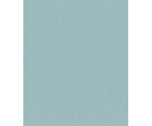 Rasch 746150 Non-Woven Wallpaper Light Blue Plain Textured Linen Look