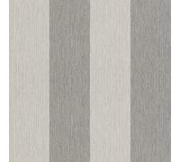 Rasch 844009 Non-Woven Wallpaper with Block Stripes in Light Grey and Dark Grey from The Perfecto VI Collection - 10.05 m x 0.53 m (L x W)