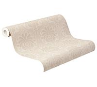 3 Rolls Rasch Light Grey Beige Wallpaper Floral Flower Damask Neutral Vinyl