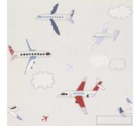 Rasch Aeroplane Childrens Grey Wallpaper 245806