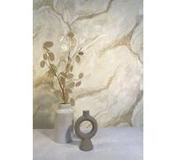 Rasch Agate Marble Natural/gold Vasari Palmetto Italian Vinyl Wallpaper 529425