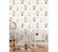 Rasch Balloon Ride Wallpaper Pink