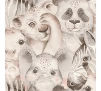 Rasch Bambino Zoo Animals Neutral Wallpaper 252538