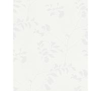 Rasch Barbara Becker Textured Off White Leaves Wallpaper 779806