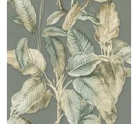 Rasch Boho Palm Leaf Chaulky Blue Wallpaper 571462 - Paste the Wall Jungle Tree
