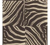 Rasch Brown Zebra Pattern Animal Print Wallpaper Textured Extra Washable Vinyl