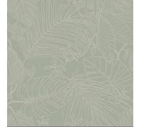 Rasch Canopy Leaves Sage Green Tropical Floral Wallpaper 283180