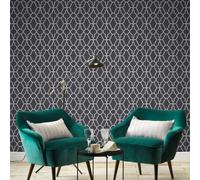 Rasch Casablanca Trellis Metallic Textured Luxury Vinyl Shimmer Wallpaper