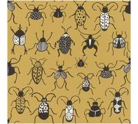 Rasch Claas Bugs Life Mustard Wallpaper Paste The Wall Vinyl Extra Washable