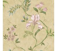 Rasch Dancing Iris Wallpaper Honey - 100104