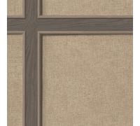 Rasch Dark Oak Brown Wood Panelled Weave Grain Wallpaper 285771